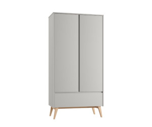 Armario de ropa con 2 puertas (colección Classy Gray)